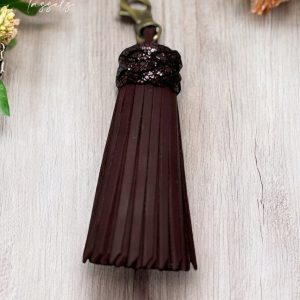 Product Image for  Merlot Leather Tassel