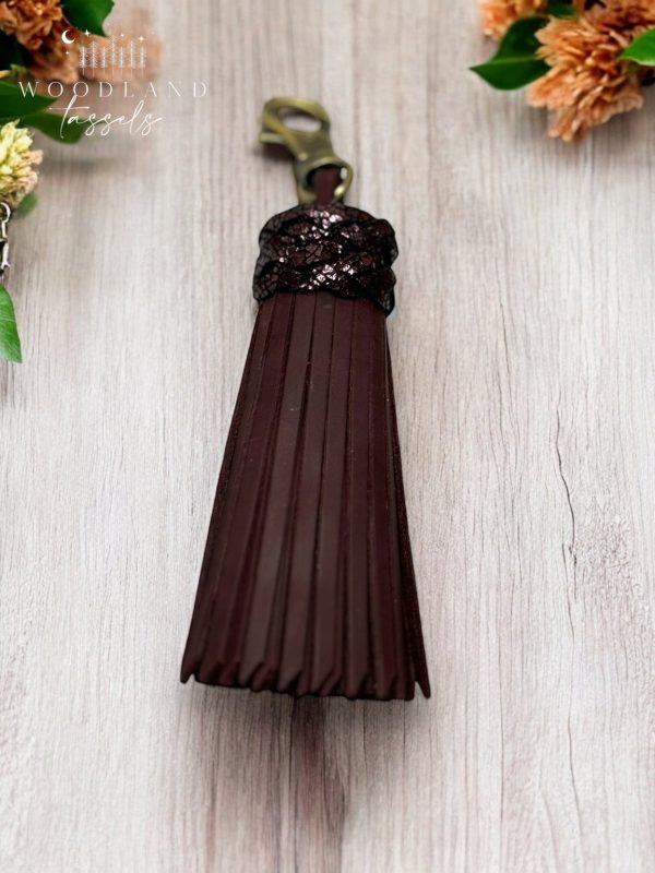 Product Image for  Merlot Leather Tassel