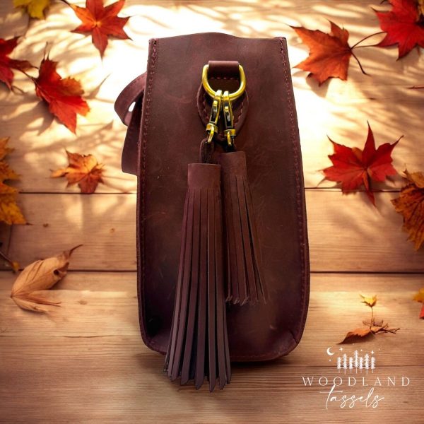 Product Image for  Merlot Leather Tassel